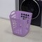 Flexible Plastic Laundry Basket - Square Storage Hamper with Side Handles for Easy Carrying - Versatile Organizer for Laundry, and Household Storage